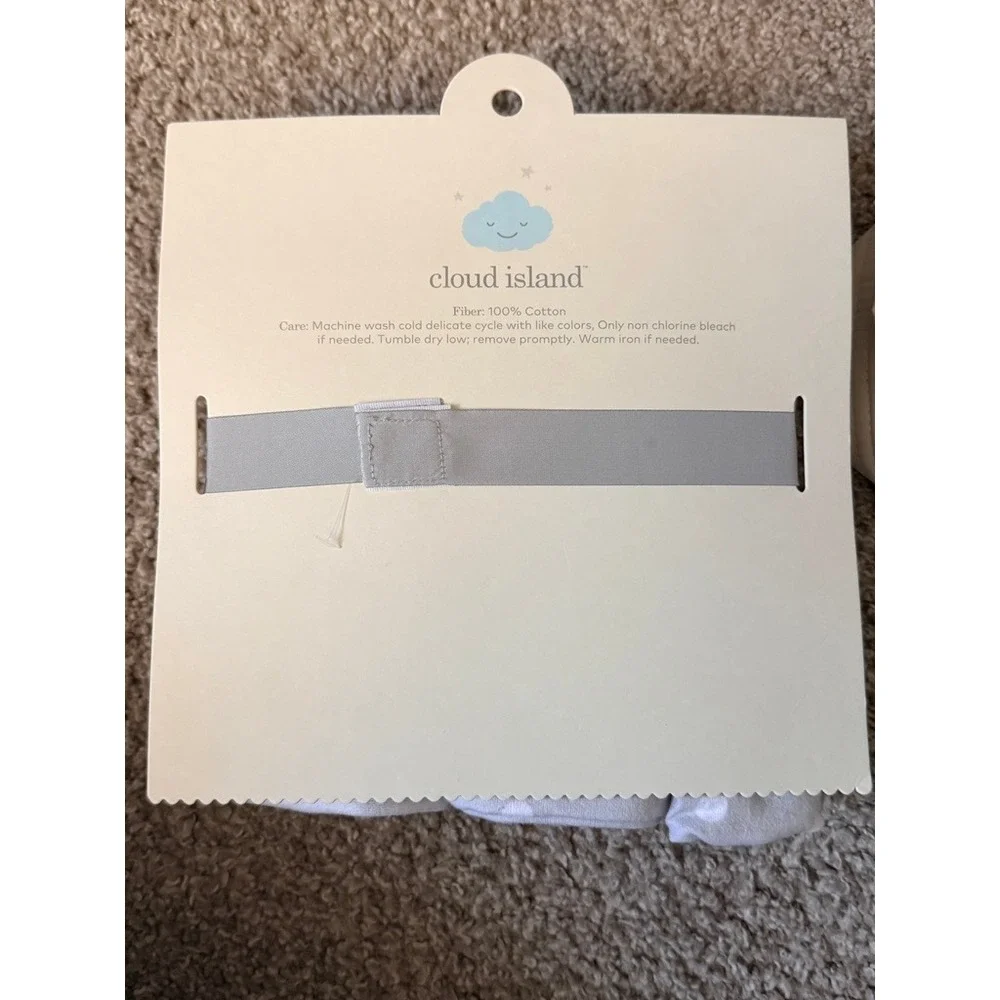 Cloud Island Flannel Blankets Baby 2pk Gray White‎ Safari Polka Dot NWT